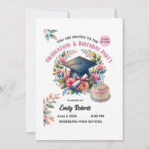 Desenho Floral para Festa de Formatura e Aniversár
