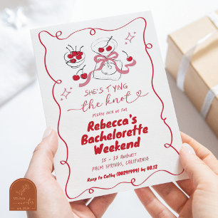 Convite Desenho manual amarrando a soleta Know Martini