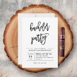 Convite Desenho Moderno Simples à Mão Festa de Solteiro<br><div class="desc">Nossa maneira favorita de convidar convidados para celebrar a última noite de liberdade do noivo! Este convite apresenta um design moderno e minimalista que é ao mesmo tempo elegante e sofisticado.</div>
