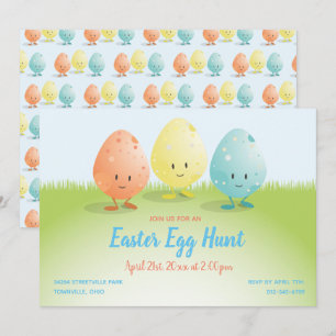 Convite Desenhos animados horizontais da caça amigável d