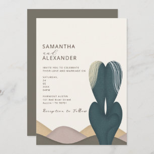 Convite Desert Cactus Theme Wedding