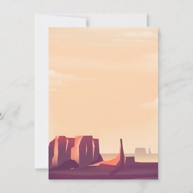 Convite Desert Canyons (Verso)