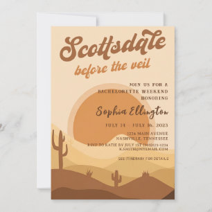 Convite Desert Sunset Scottsdale Bachelorette Itinerary