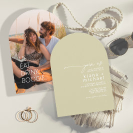 Convite Desert Vibes Wedding Photo Template Arch ID1019