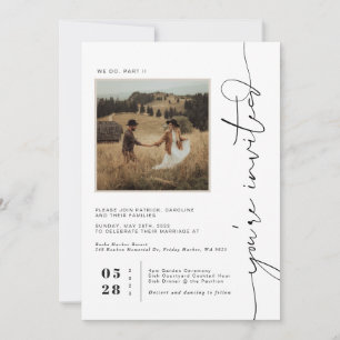 Convite Deserto de Modern Boho Casamento de Fotografias