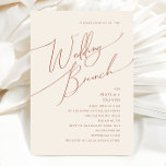 Convite Deserto Whimsic | Beige Wedding Brunch<br><div class="desc">Esta sobremesa branca | o convite para o almoço do casamento bege é perfeito para o seu simples beige ocidental rústico e o seu brunch de tons de terra terracotta. A paleta neutra de cor do feto é a vintage a sudoeste com um toque moderno. A escrita é uma caligrafia...</div>
