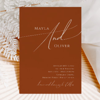 Convite Deserto Whimsic | Casamento Casual Terracotta