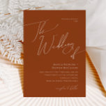 Convite Deserto Whimsic | Terracotta Casamento De<br><div class="desc">Este deserto balbuciano | terracotta o casamento do convite é perfeito para o seu simples casamento robusto, bege ocidental, e terracotta. A paleta neutra de cor do feto é a vintage a sudoeste com um toque moderno. A escrita é uma caligrafia manuscrita minimalista delicada, bastante elegante e romântica. O produto...</div>