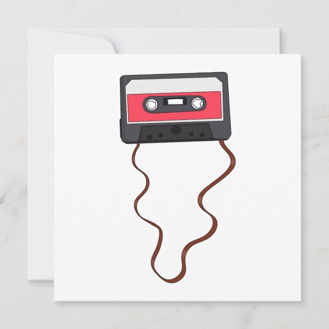 Convite Desferida a fita cassete Mixtape Retroativa (Frente)