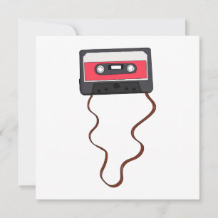 Convite Desferida a fita cassete Mixtape Retroativa