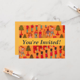 Convite Desfile de Brinquedos de Natal Antigos 1907 Revist