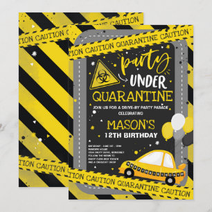 Convite Desfile de Festa de aniversário por Unidade de Qu