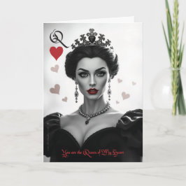 Convite Design 02 Rainha da minha placa de Namorados cardí