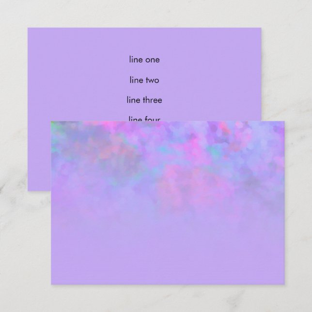 Convite Design Abstrato de Festa After Party em Roxo (Frente/Verso)