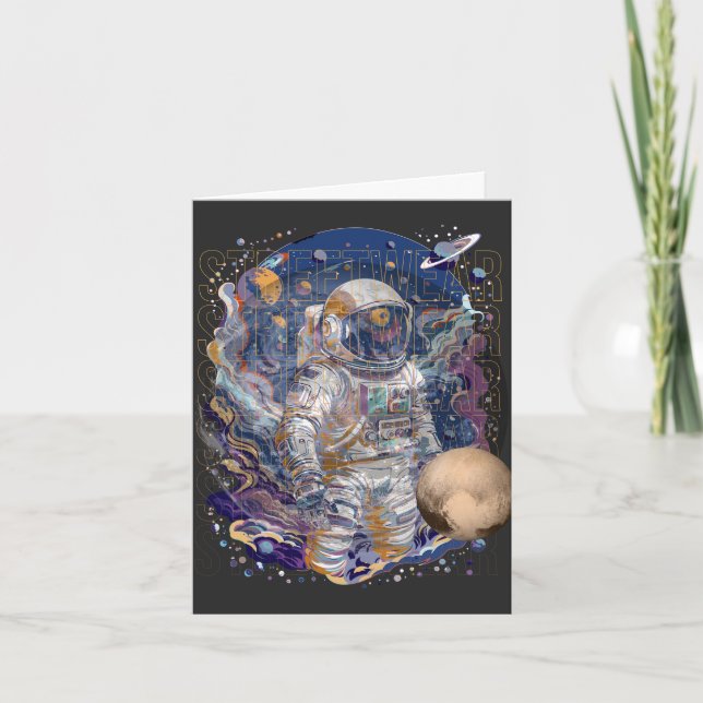 Convite Design astronauta (Frente)