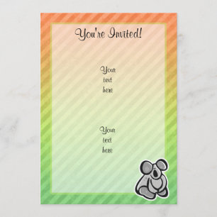 Convite Design bonito do Koala