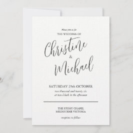 Convite Design clássico simples