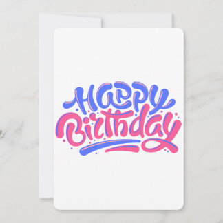 Convite Design Colorido de Feliz Aniversário com Letra à M