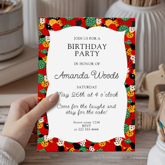 Convite Design de aniversário de criança de festa de colo