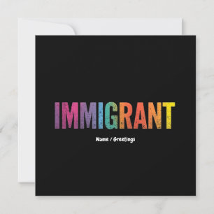 Convite Design de Anti-Racismo Simples e Minimalista Imigr