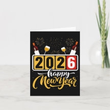 design de celebração do "Feliz ano novo 2026"