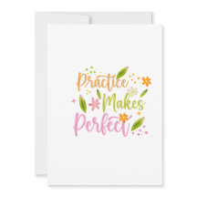 Design de Citação Motivacional Pratique Torna Perf