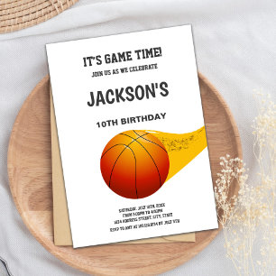 Convite Design de esporte moderno Orange Line