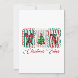 Convite Design de Férias Festivas Vibes de Natal