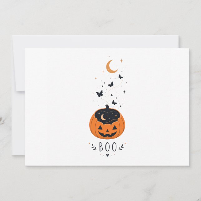 Convite Design de Halloween de Abóbora da Temporada Assust (Frente)