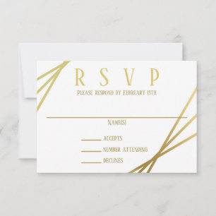 Convite Design de Mod do médio - RSVP