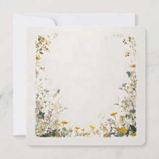 Convite Design de Moldura Floral – Botânica Elegante
