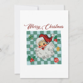 Convite Design de Natal Antigo do Papai Noel