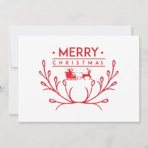 Convite Design de Natal com renas