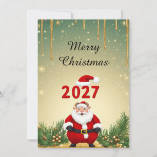 Convite Design de Natal e Ano Novo de 2027