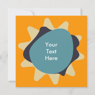 Convite Design de Splatter Moderno do Meio século Retroati