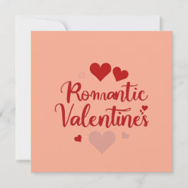 Convite Design de Tipografia de Amor Mínimo para o Dia dos