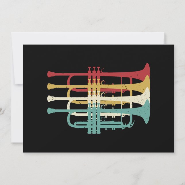 Convite Design de Trompete de Banda de Marcha (Frente)