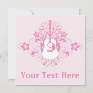 Convite Design de violão