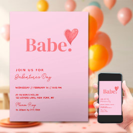 Convite Design do Coração do Dia de Galentine