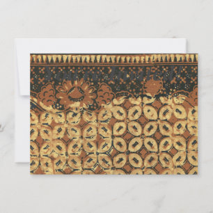 Convite Design do padrão de arte do café Bean Batik