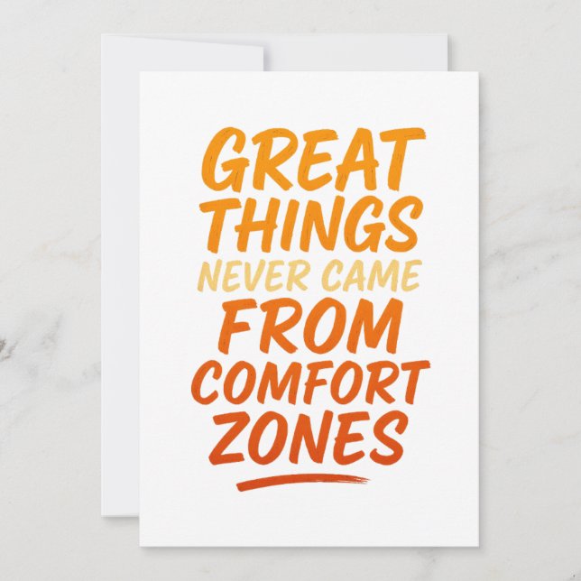 Convite Design do seu destino - Tipografia Motivacional (Frente)