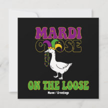 Design Engraçado do Mardi Goose à Solta para Terça