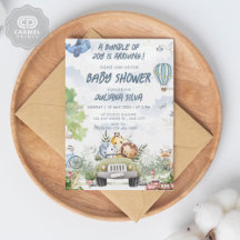 Design Floral do Urso Branco Azul do Céu Moderno