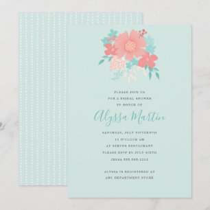 Convite Design floral moderno e bonito
