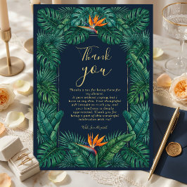 Convite Design Floral Tropical | Hibisco & Folhagens