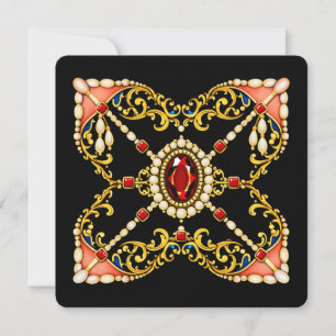 Convite Design Inspirado em Tudor Jóias de Maria Rainha do