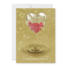 Design Romântico do Coração do Vidro