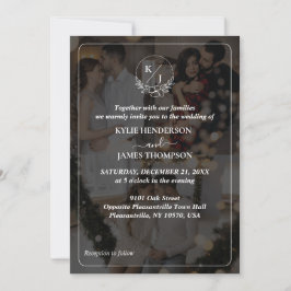 Convite Design Seu Próprio Casamento de Colagem Fotográfic