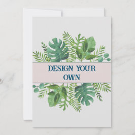 Convite Design Seu Próprio Floral