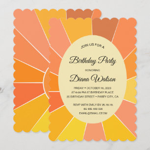 Convite Design Sun personalizado  